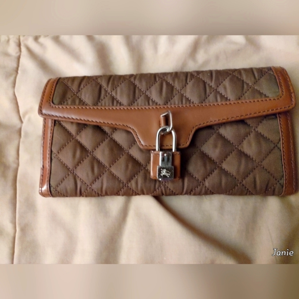 Authentic Burberry Quilted Wallet